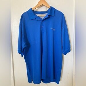 COLUMBIA PFG Omni shade blue polo shirt size XL